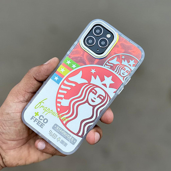 Buy Emble Starbucks Designer Printed Silicone Case For IPhone 14