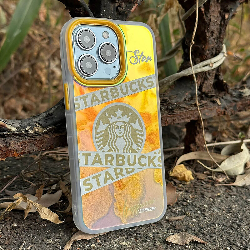 Smart Access | APPLE IPHONE 12 | PREMIUM Starbucks like gucci lv pattern  Back Case and Cover with camera protection | TPU | branded hybrid matte