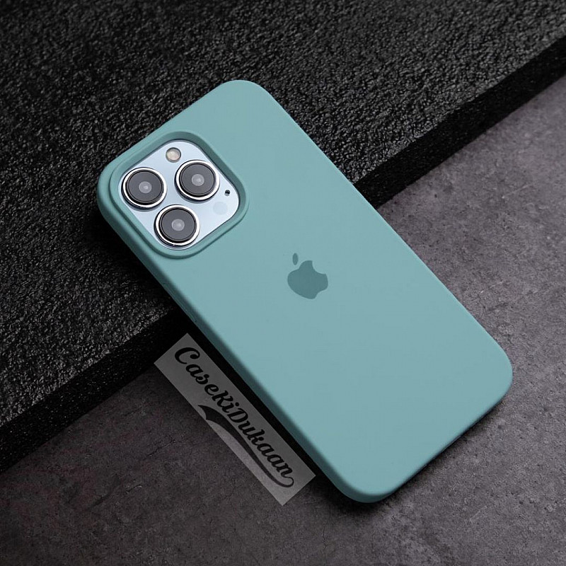 Mint Green Silicon Case For iPhone 12 / 12 Pro - By CaseKiDukaan