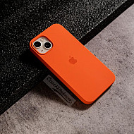 Orange Silicon Case For iPhone 13