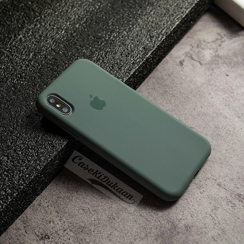 Buy Bluish Green Silicon Case For iPhone 12 / 12 Pro - By CaseKiDukaan
