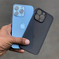 Black Slim Transparent Ultra Thin Case For iPhone 15